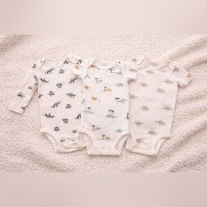 CARTER’S Bundle of Three Dinosaur Onesies 🦕
